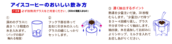 アイスコーヒーのおいしい飲み方