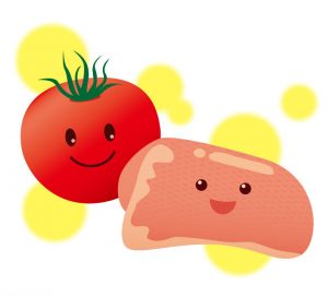 トマト＋鶏肉